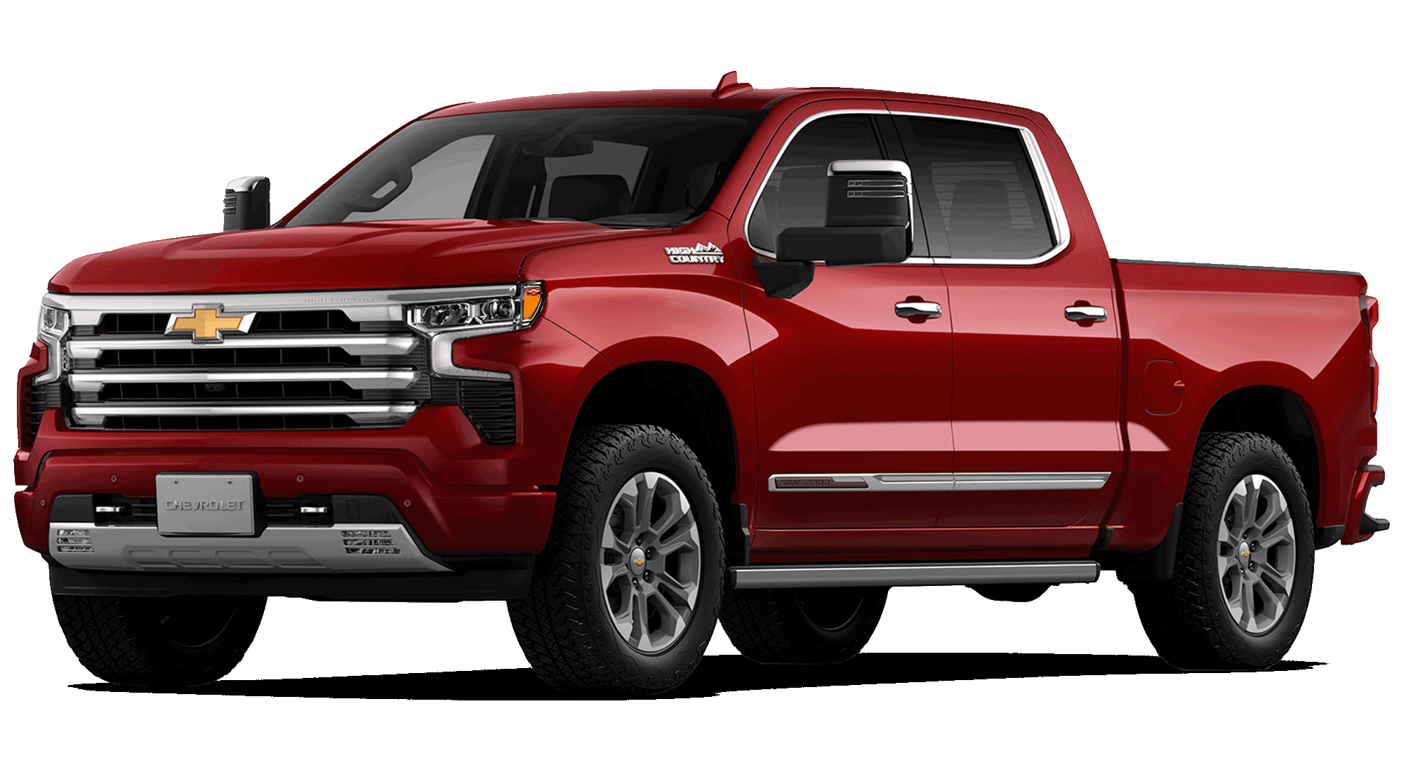 Confira a picape Silverado 2026 na cor vermelho radiant